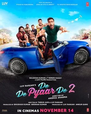 De De Pyaar De 2 2025 Hindi HD Poster Download - filmyfly